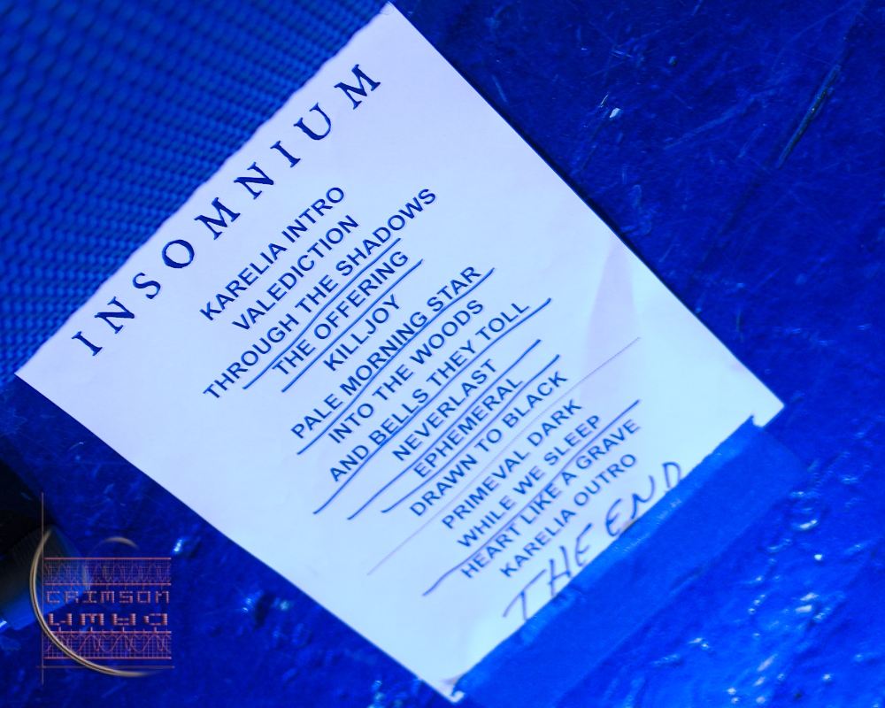 Insomnium set list 2020